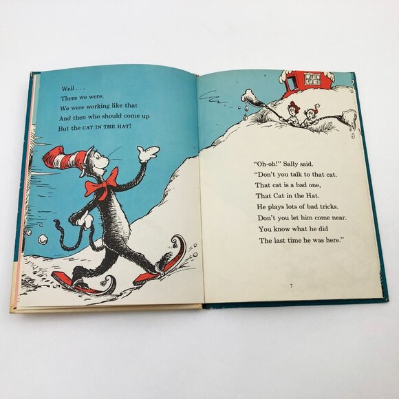 The Cat In The Hat Comes Back Dr Seuss 1958 Book Club 1st Print Edition HC - Picture 9 of 11